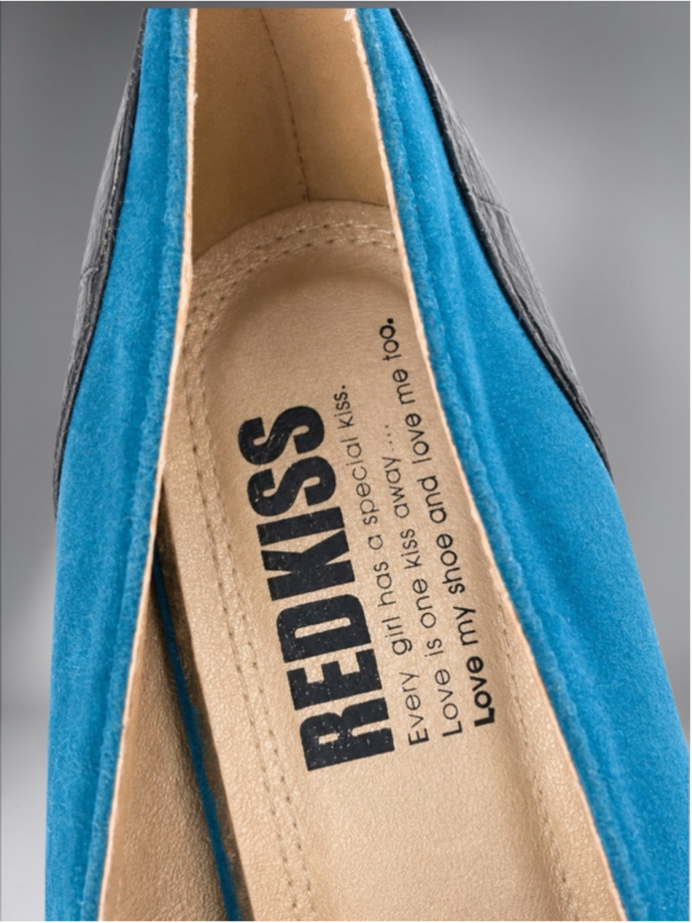 RedKiss Teal Blue Suede Rhinestone Platform Stiletto Heels – Women’s Size 7.5 - Picture 11 of 11